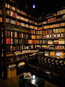 A cozy Pixar-inspired studio corner filled with books, glowing lamps, and a flickering fireplace.