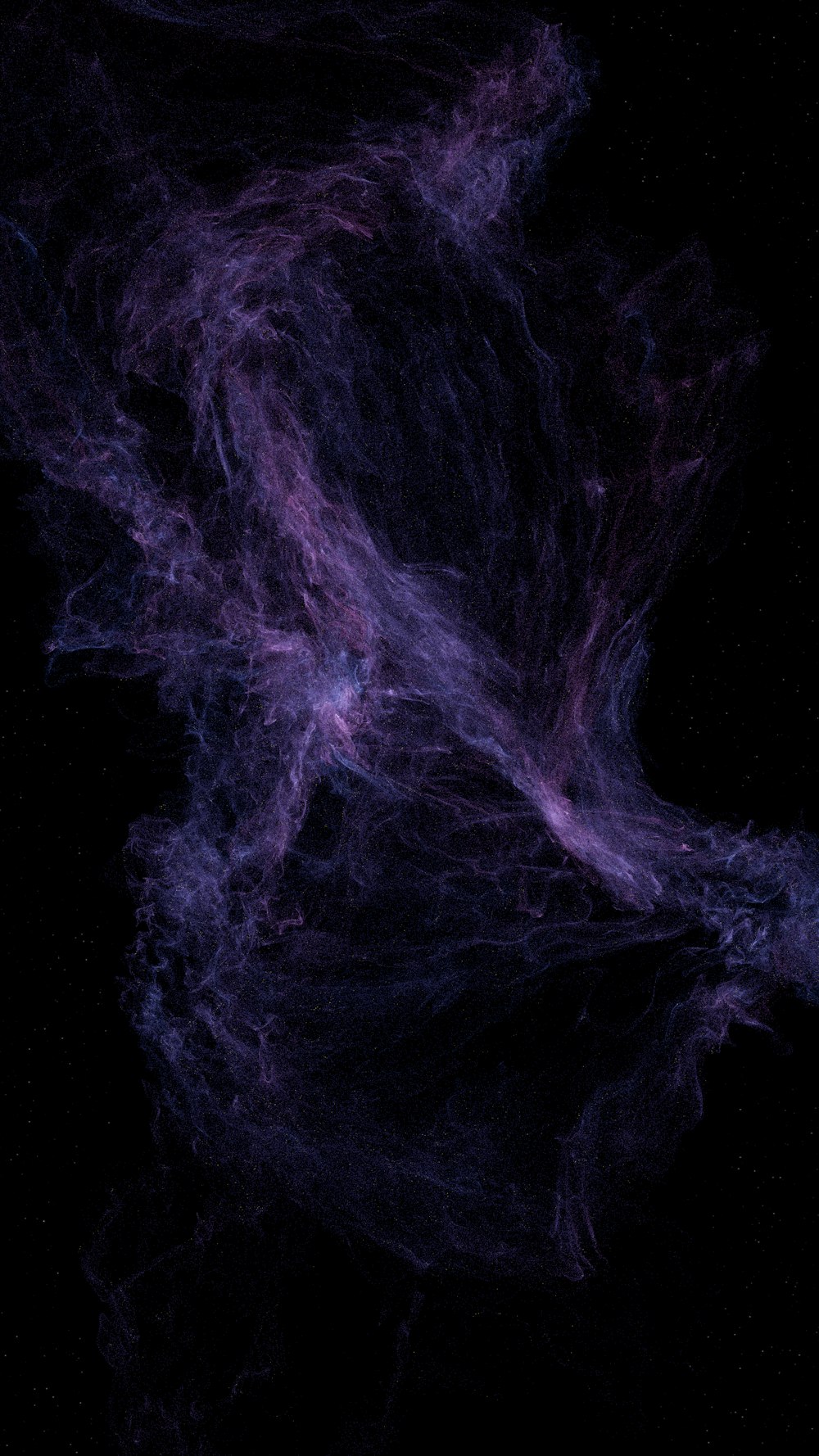 a dark background with a purple swirl on it