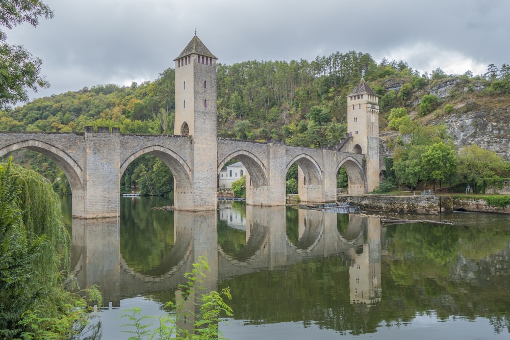 a bridge that is over a body of water