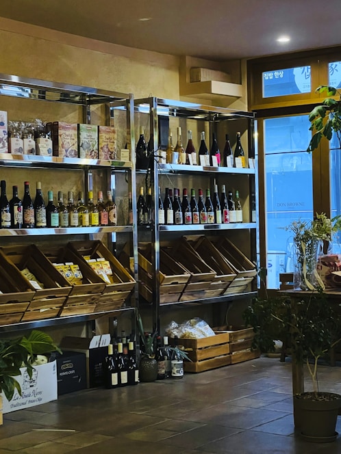 A cozy retail store interior with shelves filled with diverse everyday products