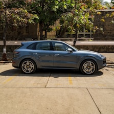 A sleek modern SUV ready for a test drive on a sunny day.