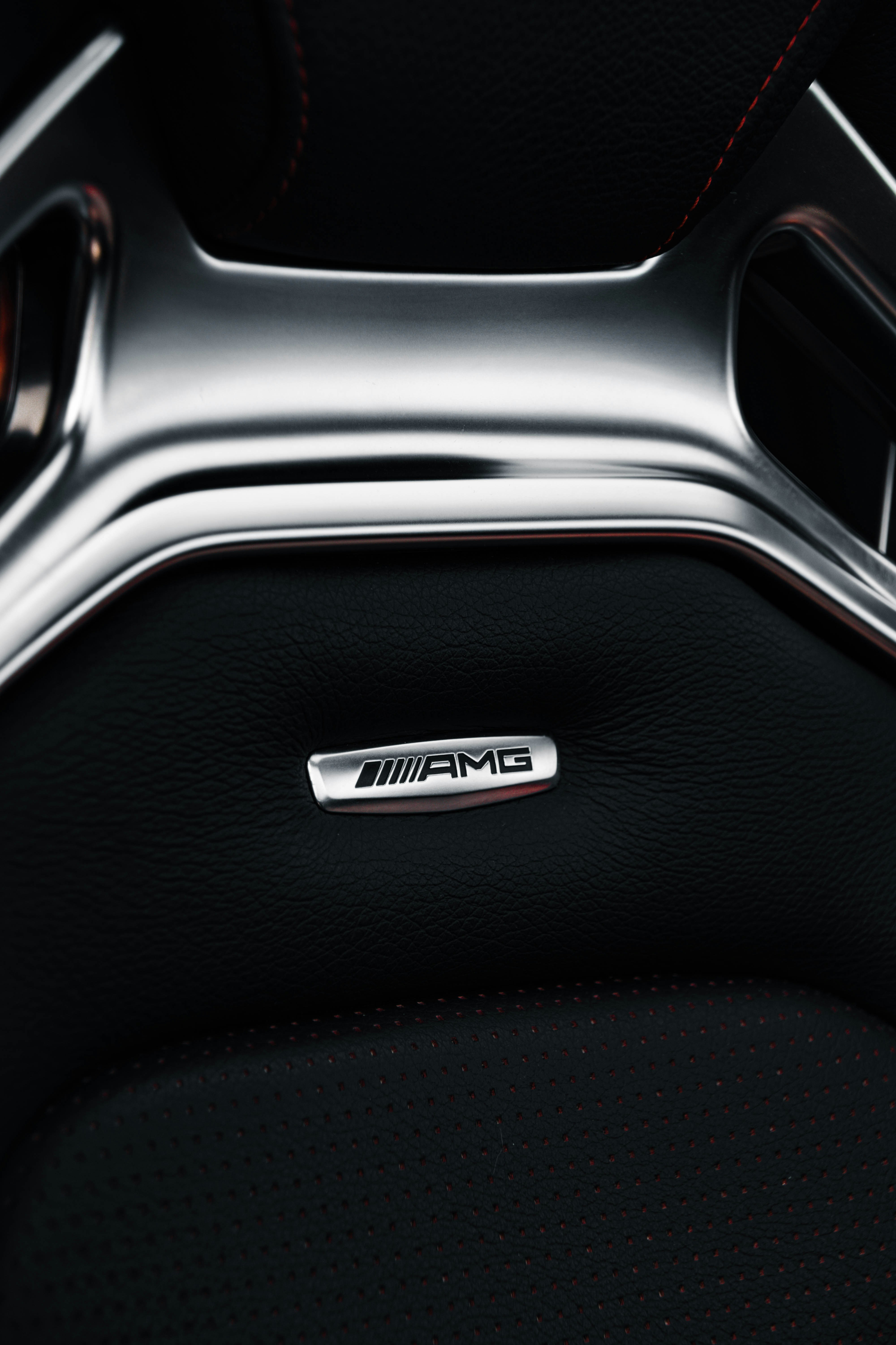 Modern vehicle center console inside a real car cabin