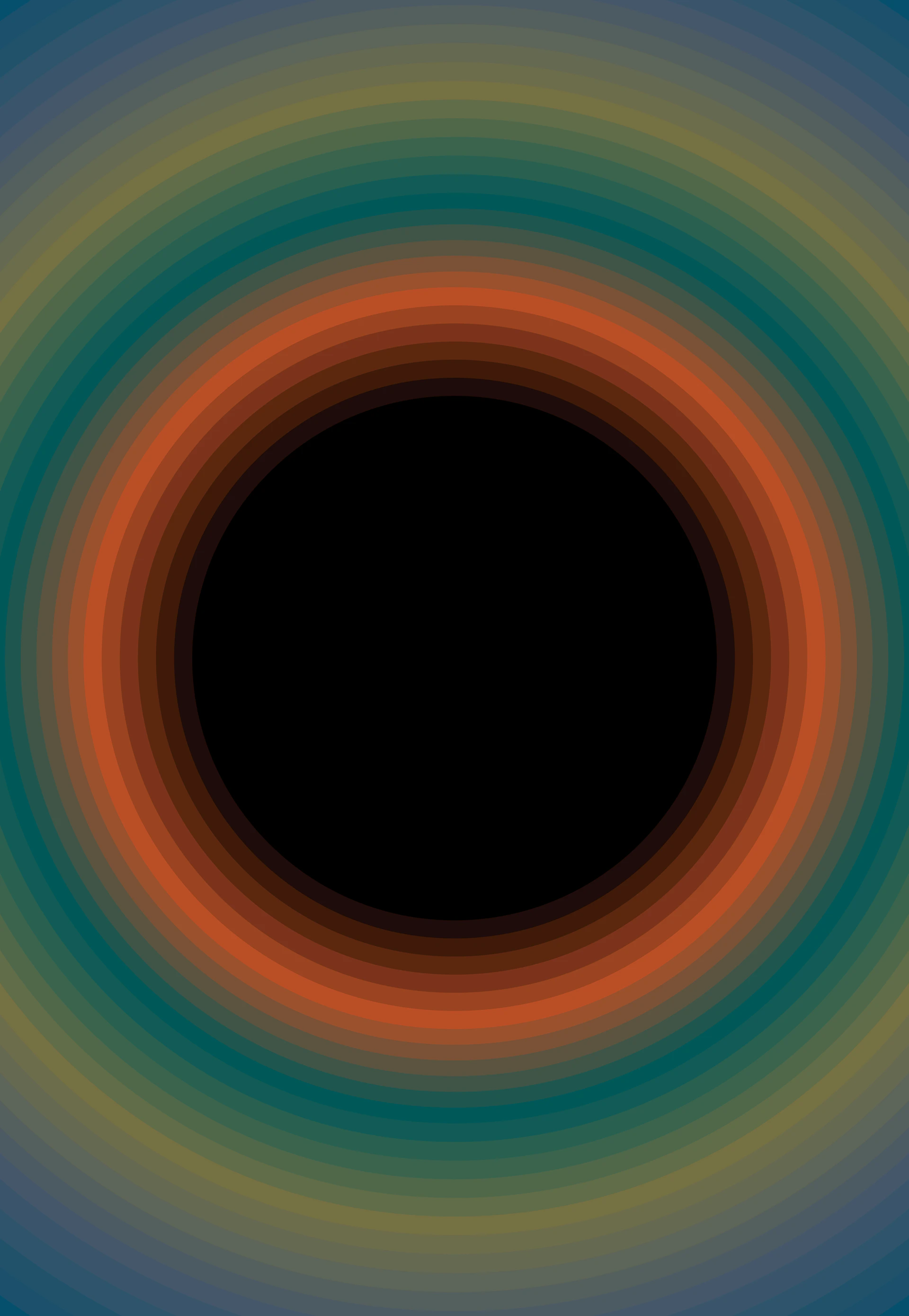 a black hole in the middle of a blue background