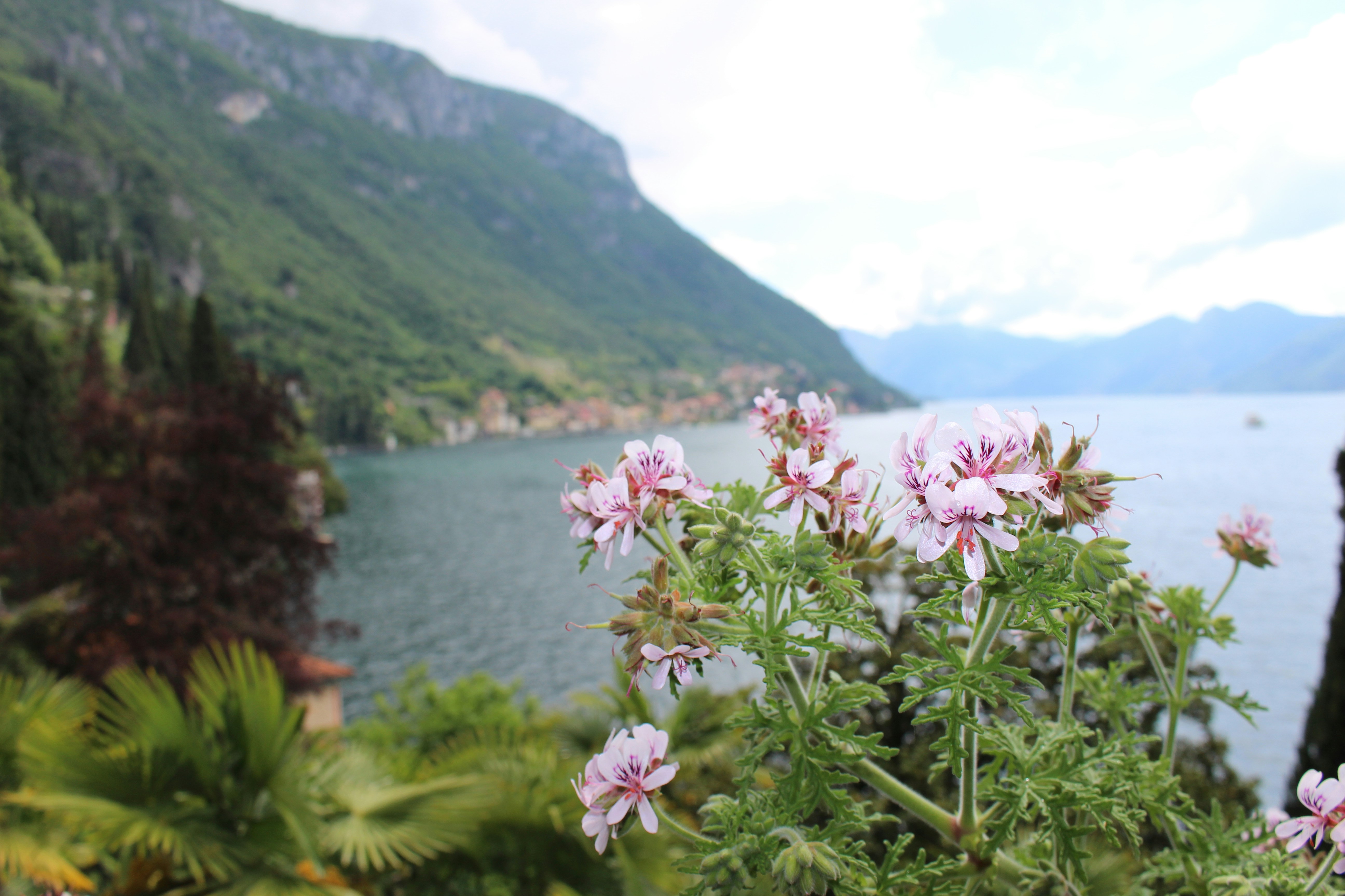 Vista panorámica del Lago De Como en Italia
