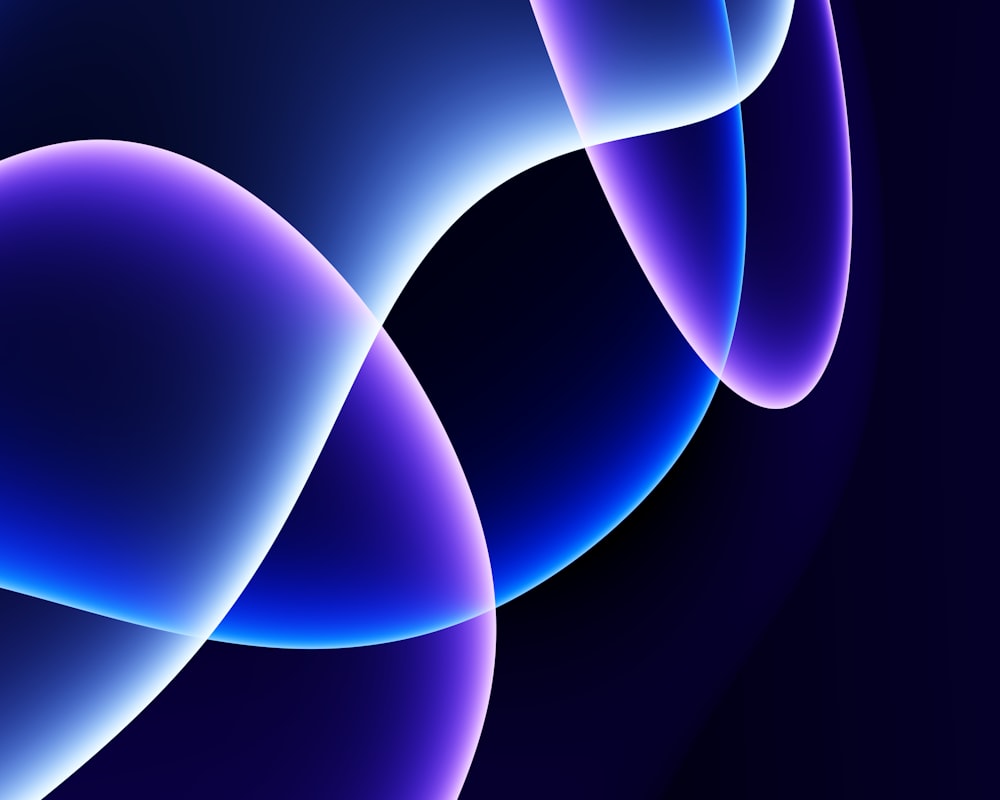 a blue abstract background with curved shapes
