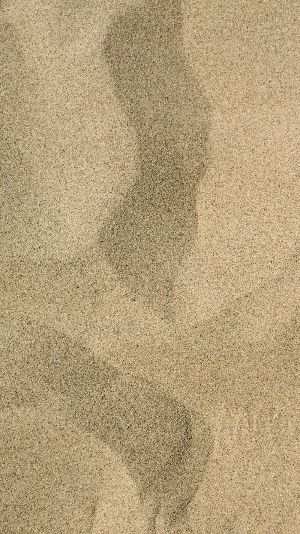 a shadow of a person standing in the sand