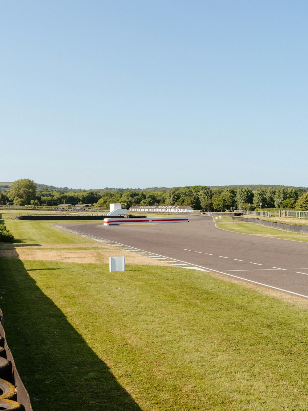 a view of a race track from a distance