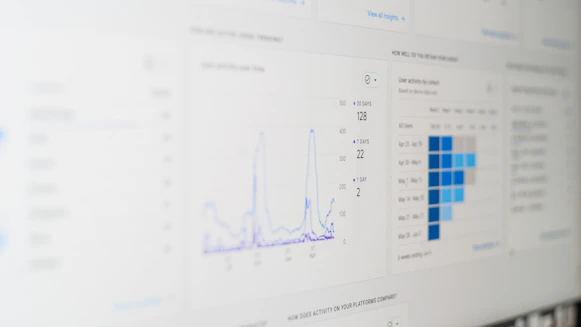 Dashboard displaying real-time bridge reliability data from smart monitoring system