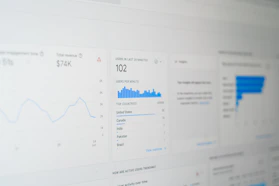 Visual of enriched client profiles with detailed business insights on screen.