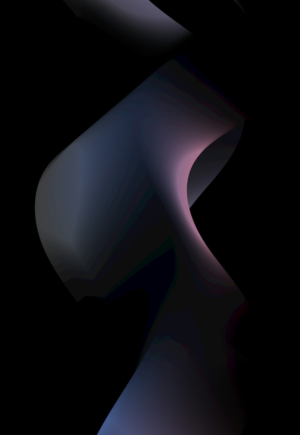 a black background with a purple and blue swirl