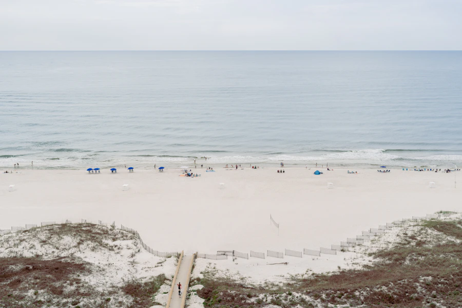 View over the beach in Gulf Shores