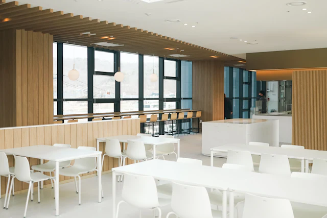 Daylit Cafeteria — commercial cafeteria & pantry interior design
