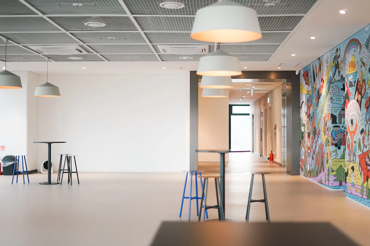 creative office mural wallpaper Dubai