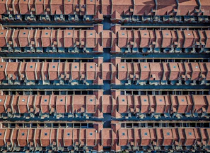 Aerial shot of the residential area where Casa Amena models are replicated.