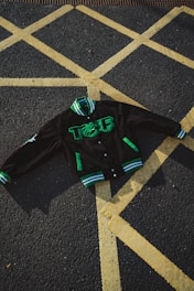 a jacket laying on the ground on the ground