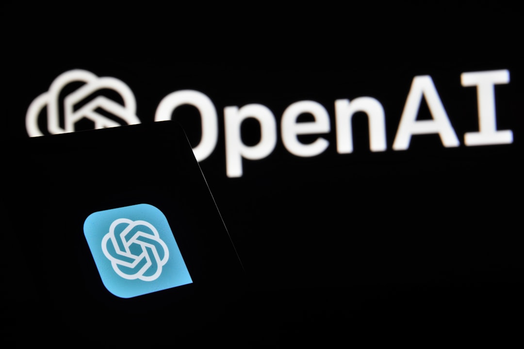 the open ai logo is shown on a black background, ChatGPT