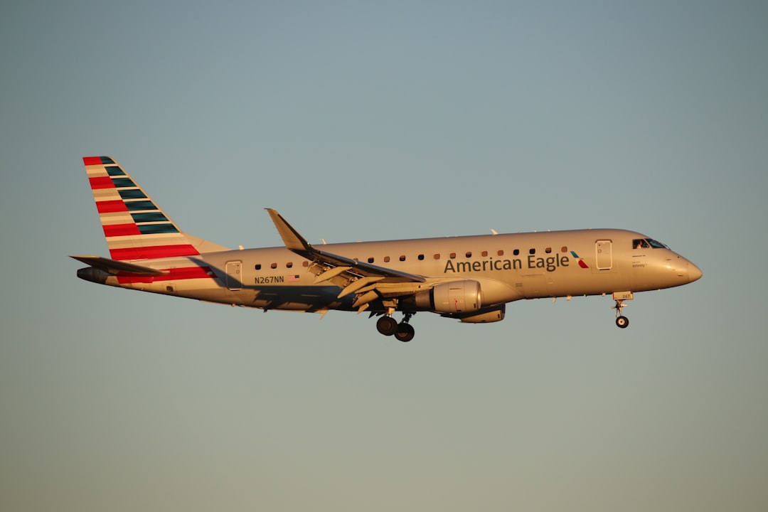 Embraer On Descent to Land at DFW International Airport.