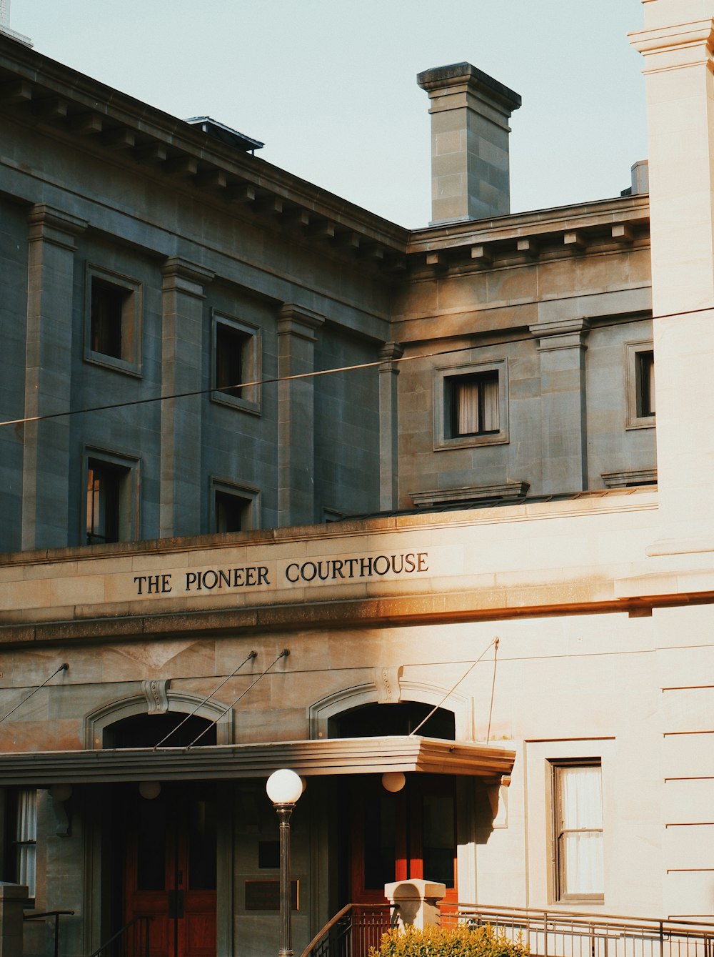 a building with a clock on the front of it