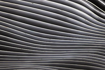 a close up of a building made of lines