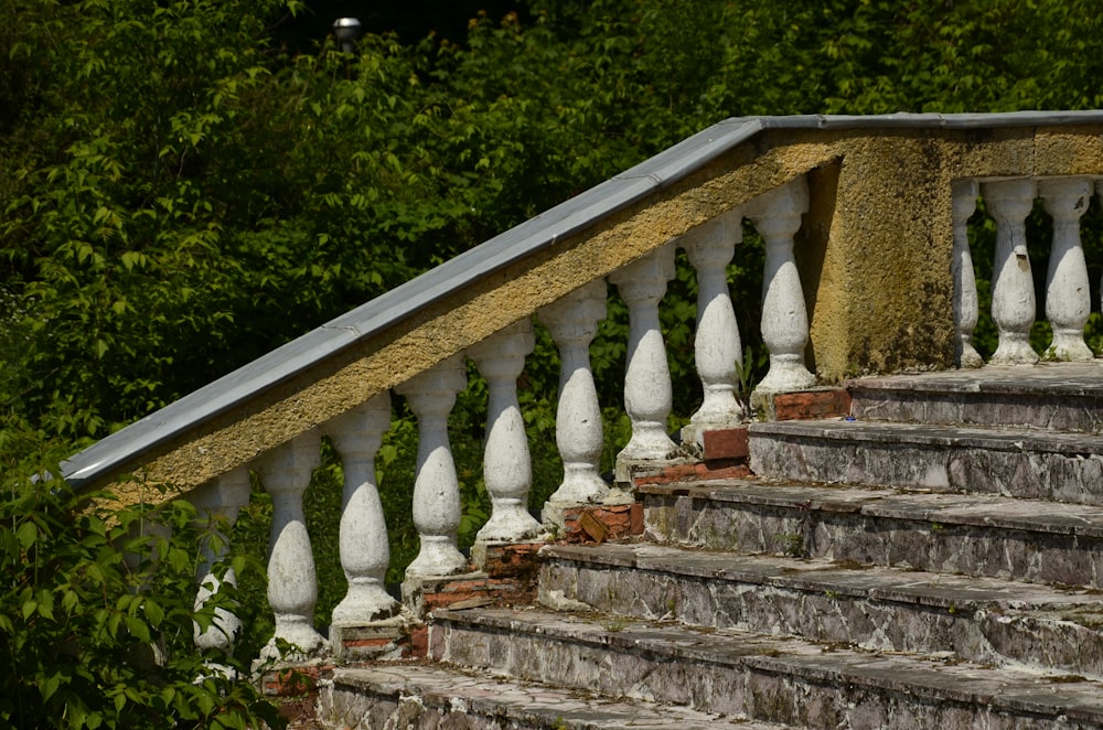 a close up of a set of stairs