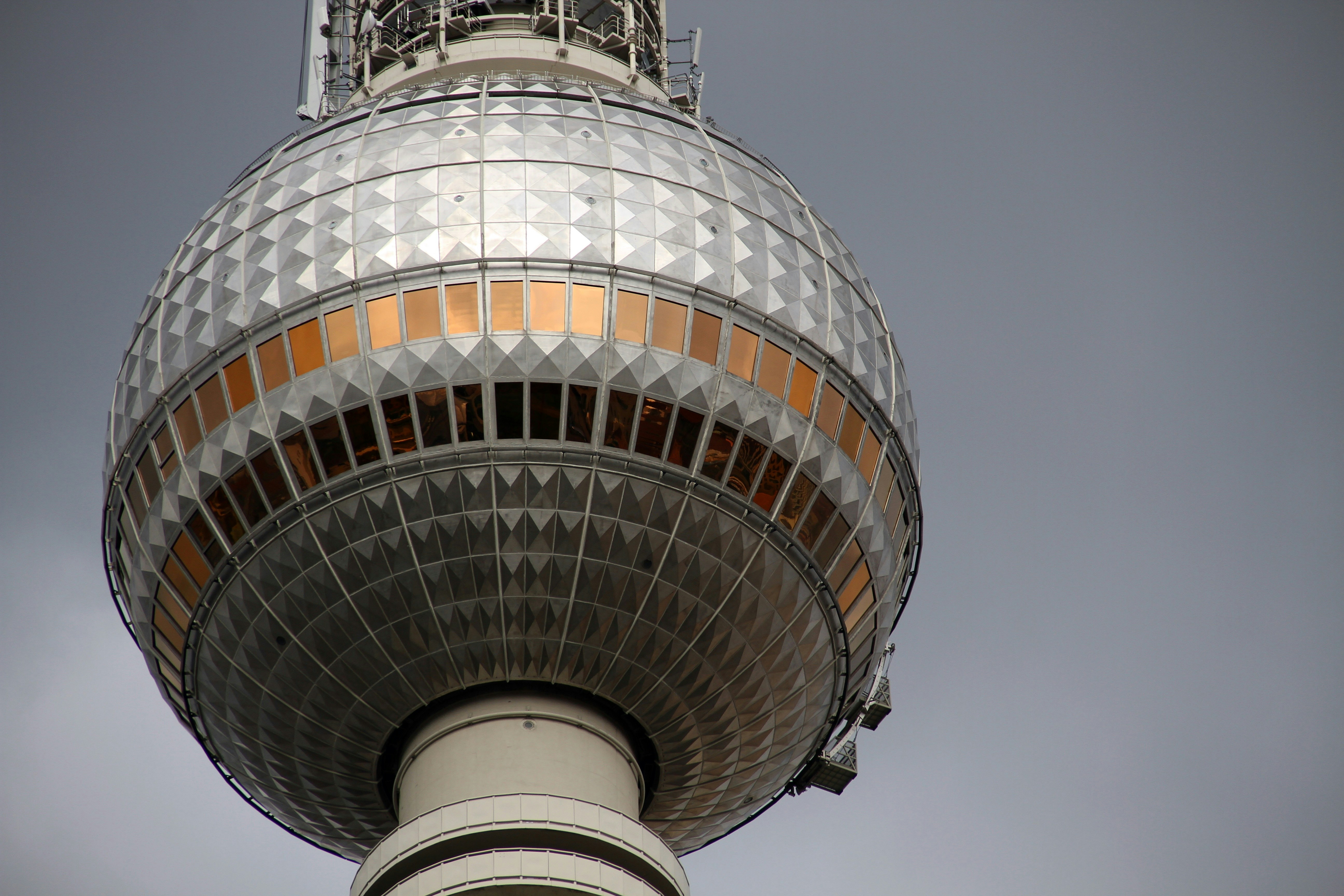 a very tall tower with a sky in the background