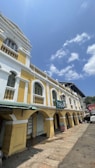 Historic colonial architecture framed by clear blue skies in Guerrero
