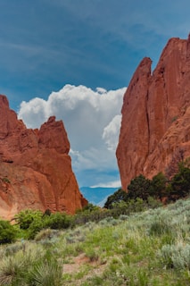 A scenic entrance gate to Valley of Fire State Park with vibrant red rock formations in the background.