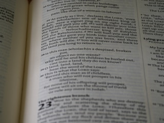 A close-up view of a page from a book with printed text. The text is formatted in paragraphs with clear headings. The page has a cream background and black serif font.