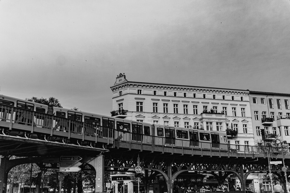 Friedrichshain Berlin — U-Bahn bridge at Schlesisches Tor in the vibrant east Berlin district