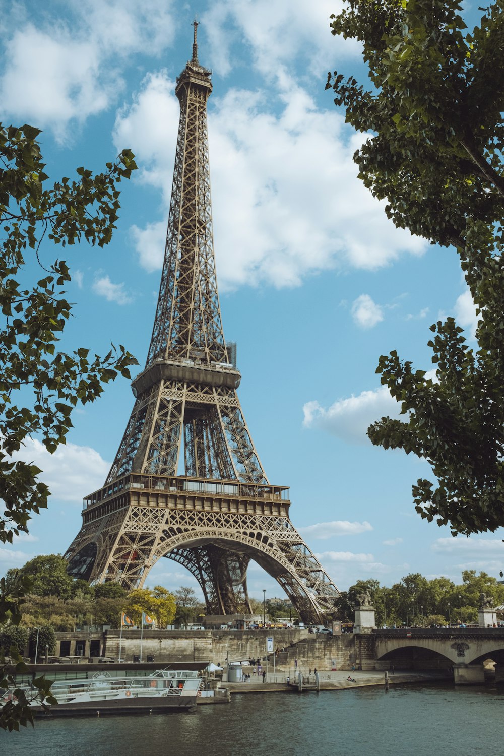 the eiffel tower towering over the city of paris