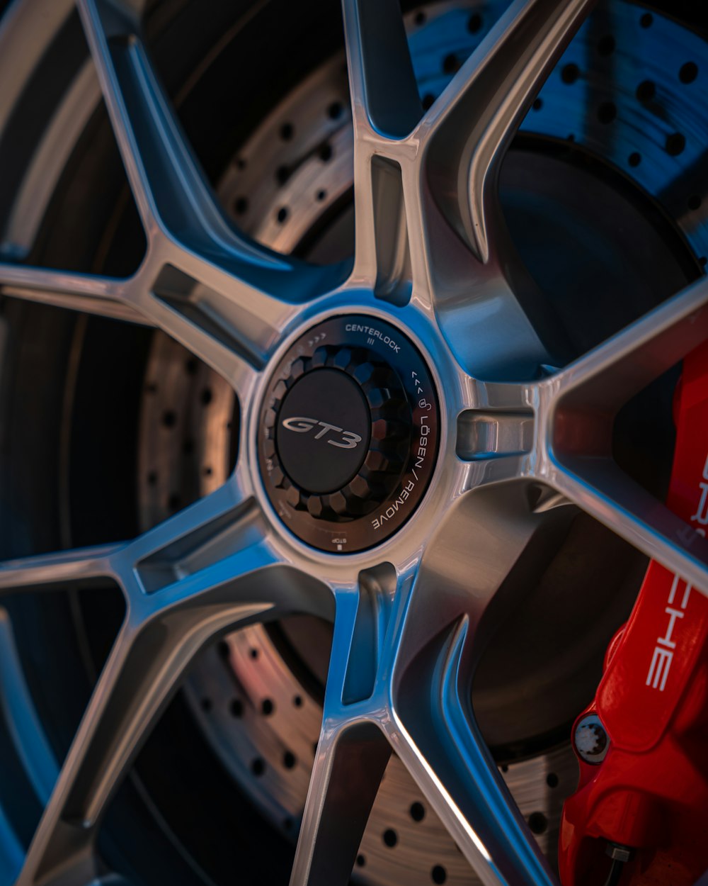 a close up of a tire on a car