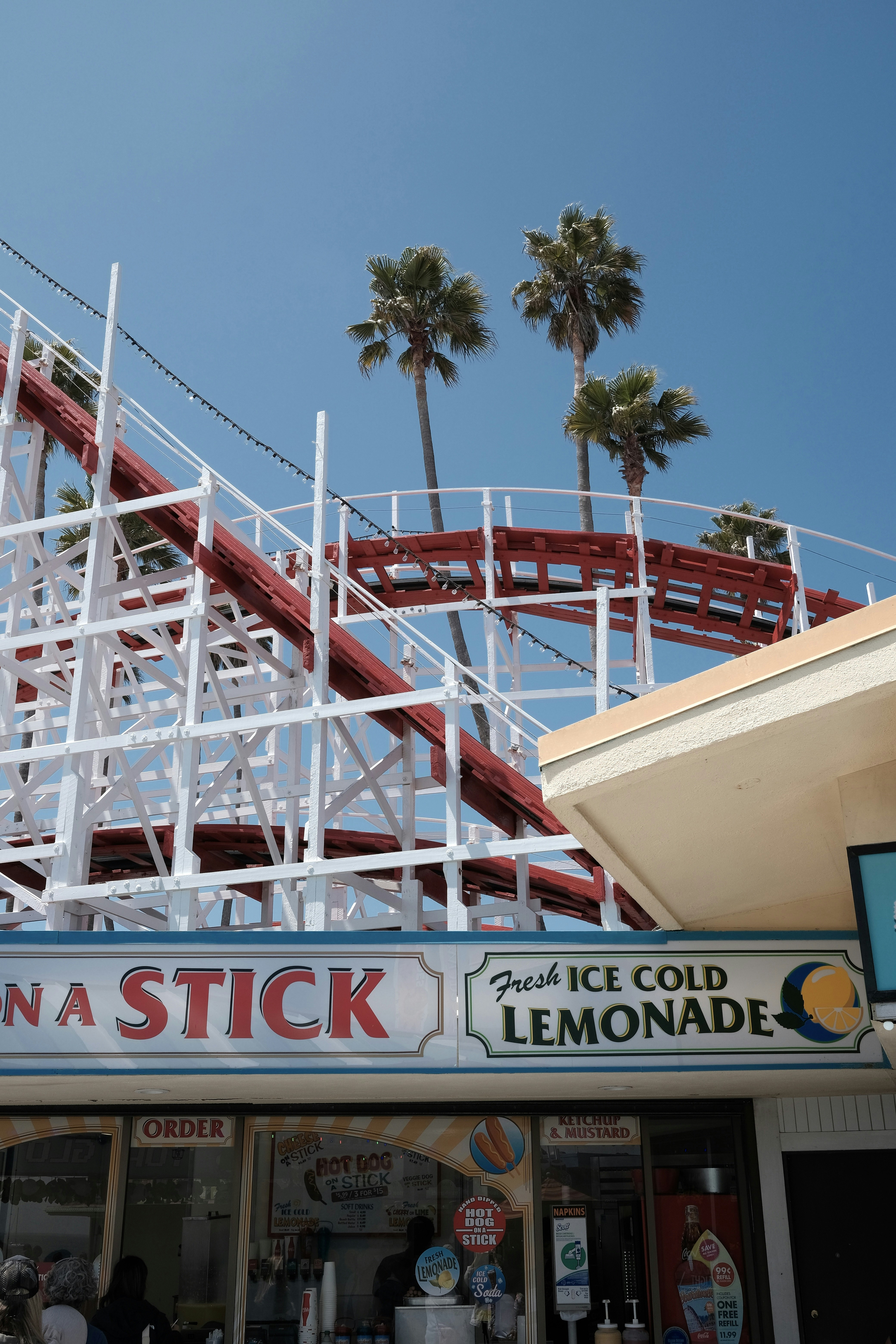 a building with a roller coaster on top of it