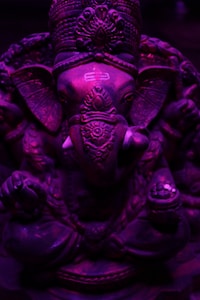 Wooden Ganesha Idol