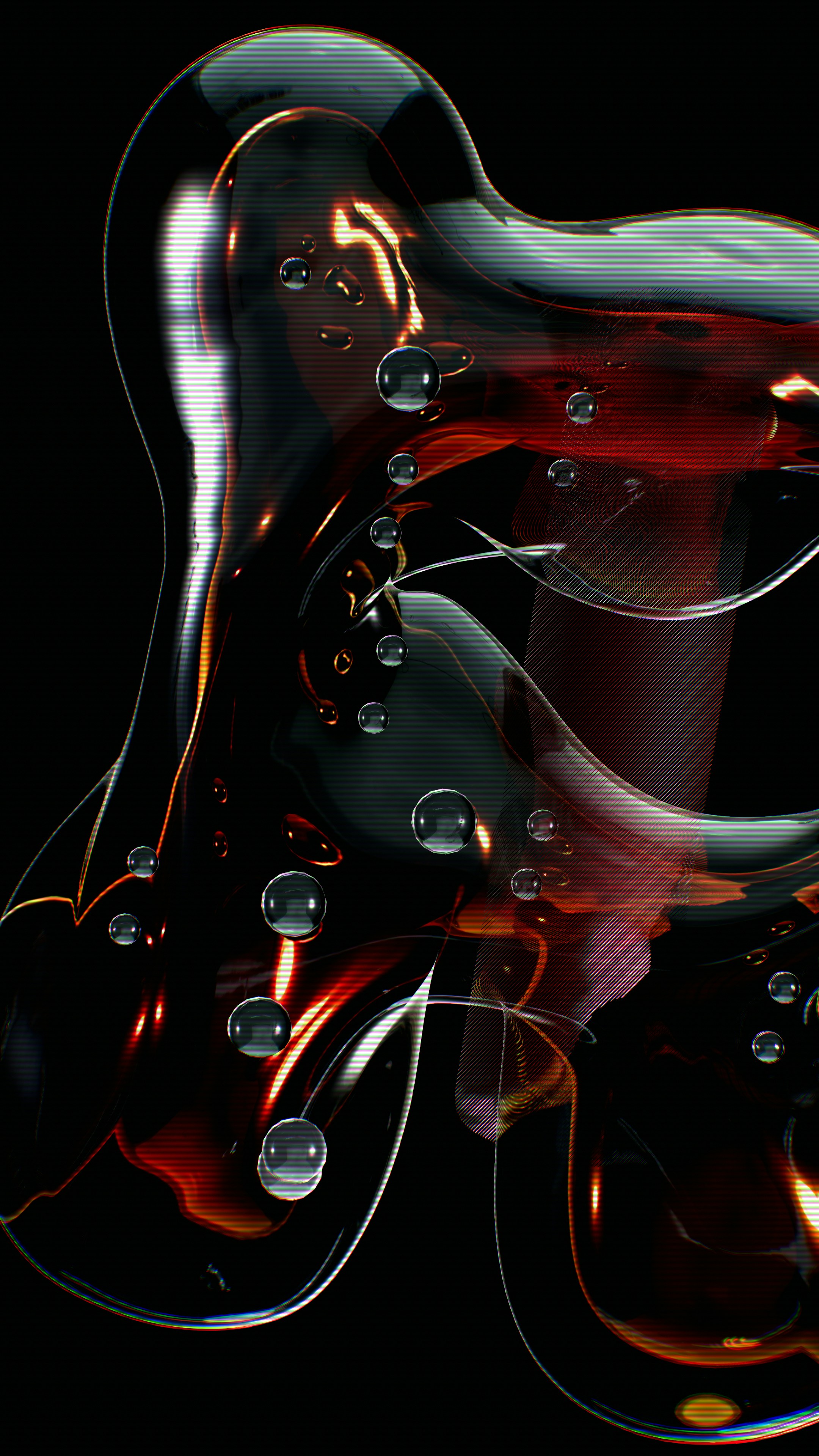 a picture of a black background with bubbles