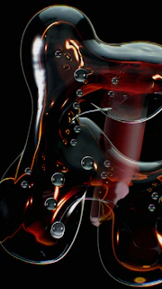 An artistic blend of bubbles merging with sleek product silhouettes, emphasizing manufacturing expertise.