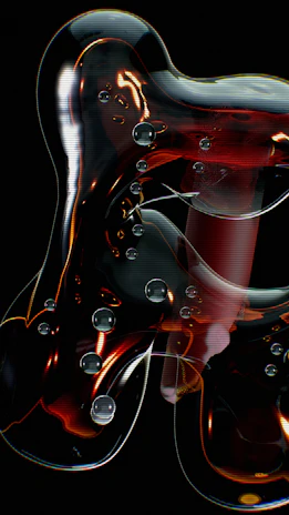 An artistic blend of bubbles merging with sleek product silhouettes, emphasizing manufacturing expertise.