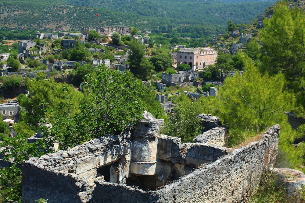 the ruins of the ancient city of pompei