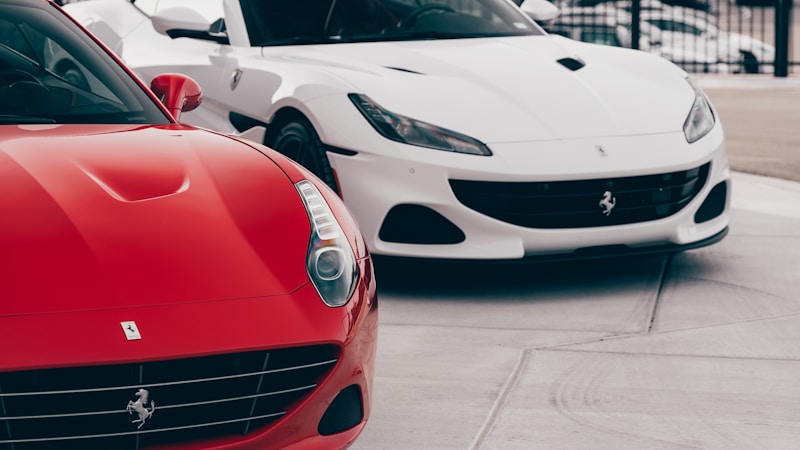 Sports cars side by side