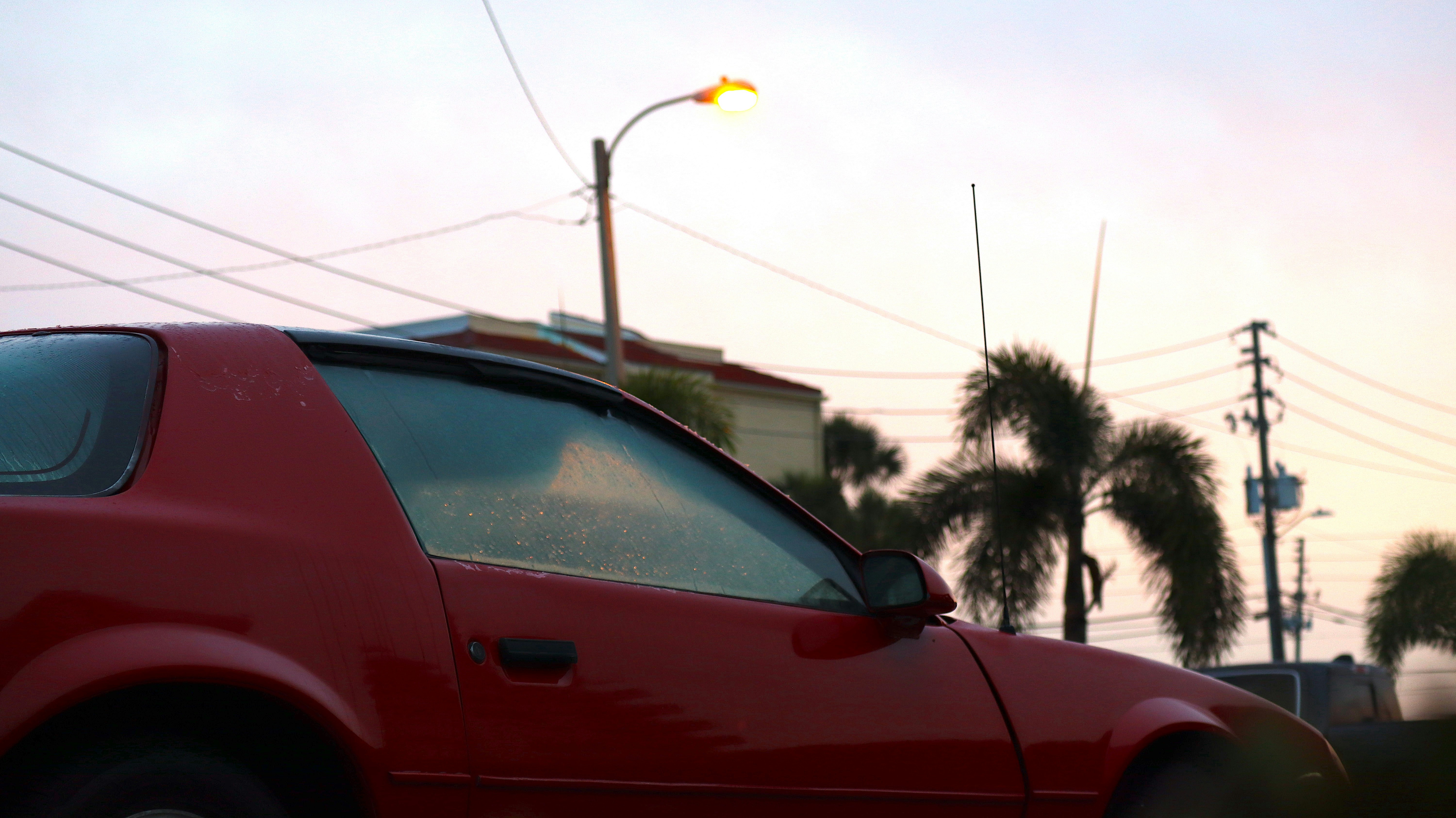 car accident scene involving a rental car with a scenic Fort Lauderdale background - rental car accident lawyer