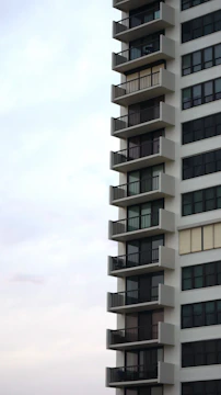 Elegant high-end residential building with clean modern lines