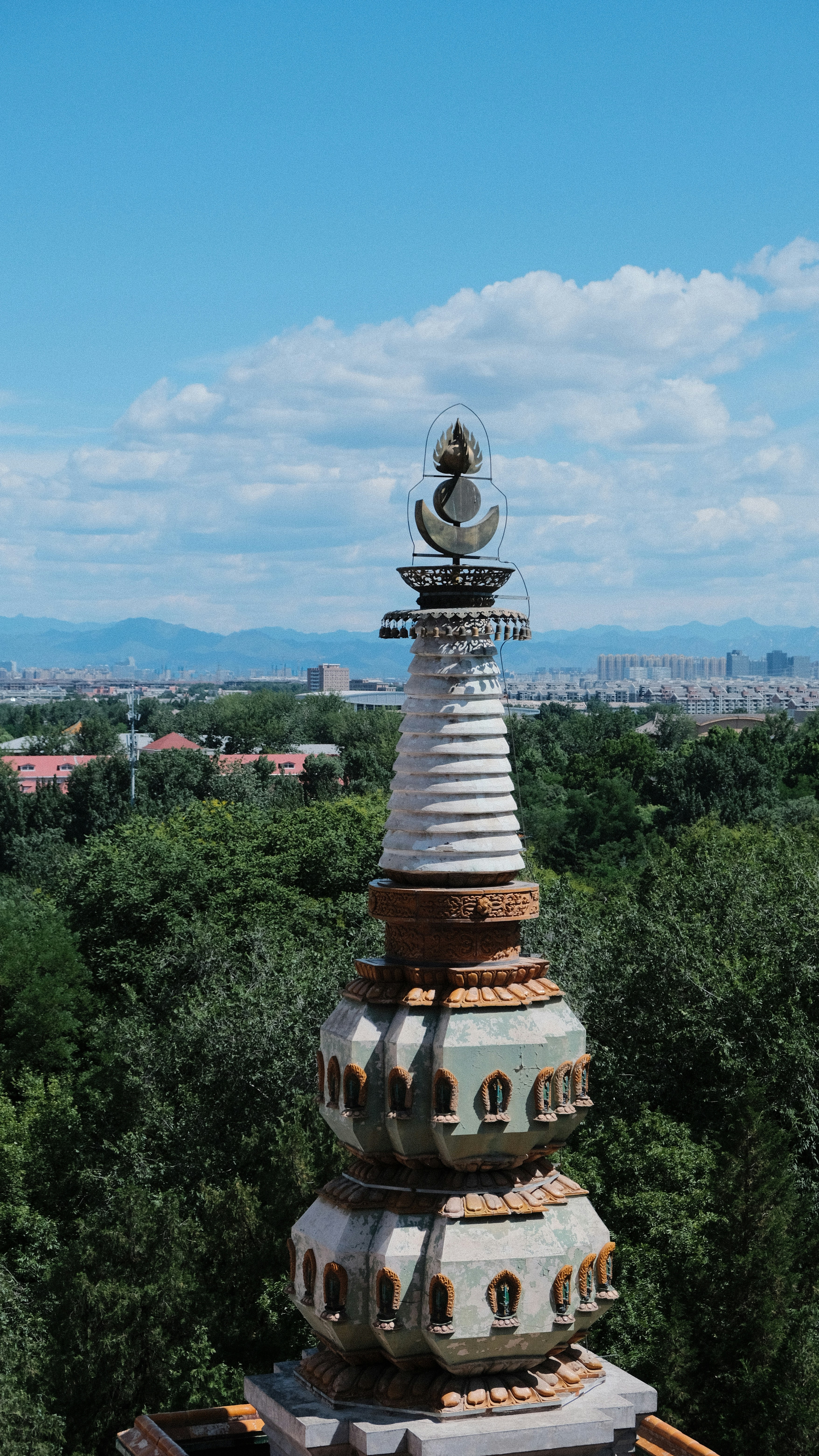a tall tower with a clock on top of it