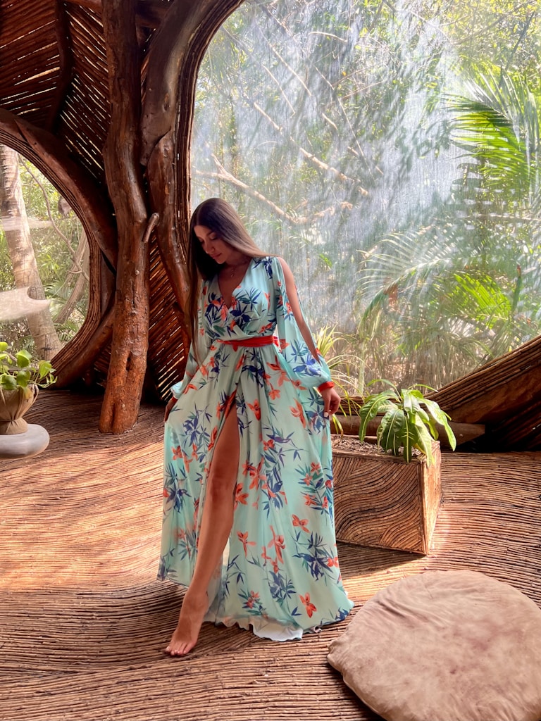 Retro Floral Day Dress