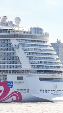 a large cruise ship in a body of water