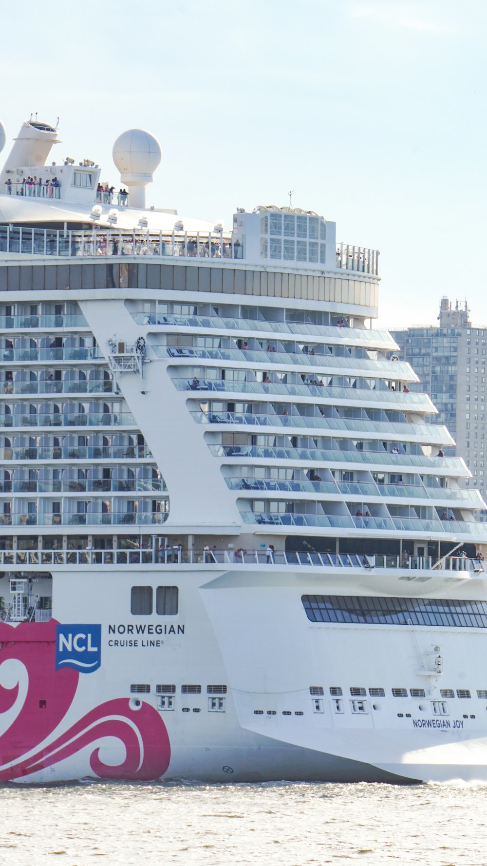 a large cruise ship in a body of water