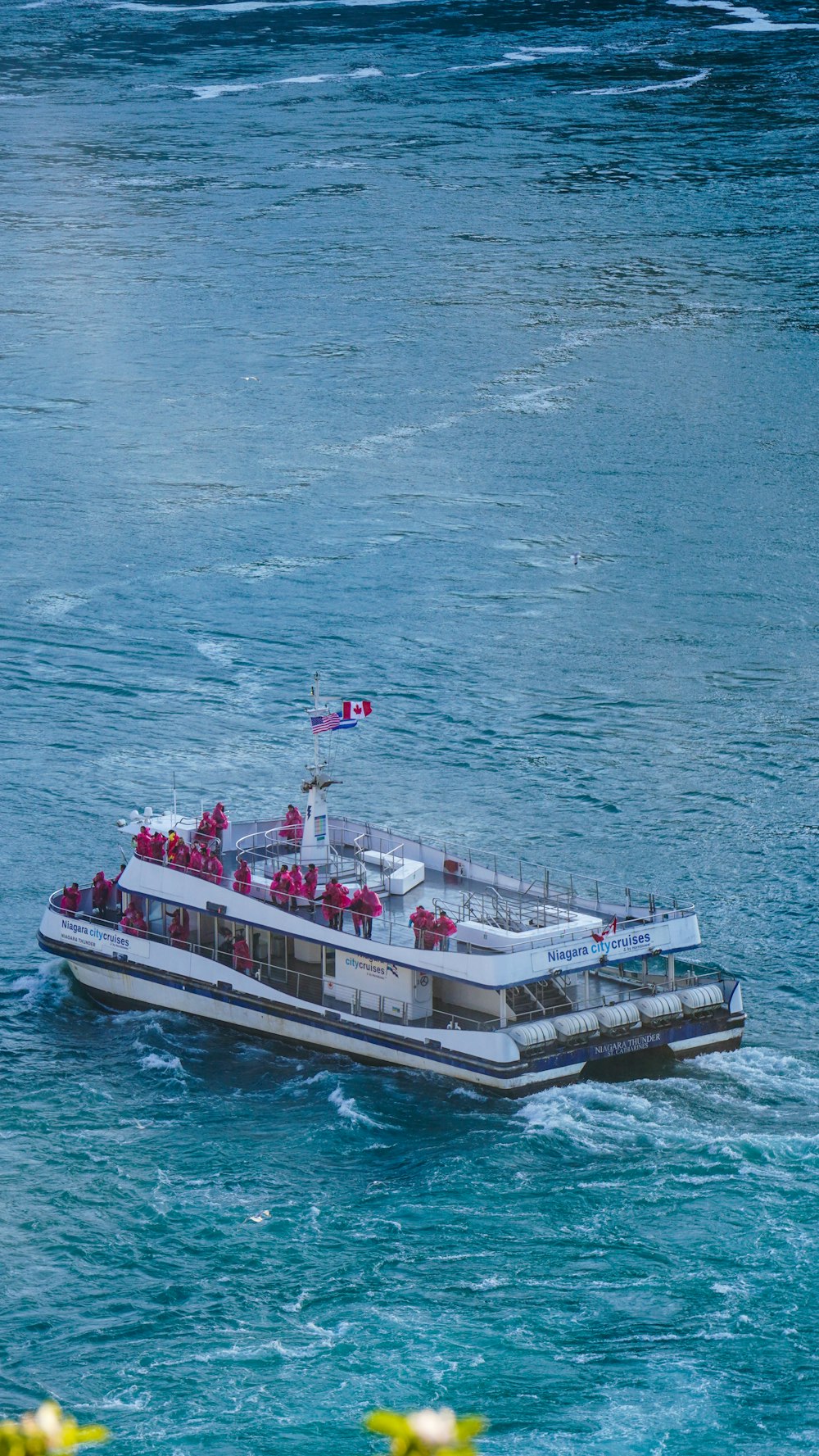 a boat full of people in the water