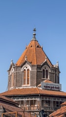 a large building with a clock tower on top of it