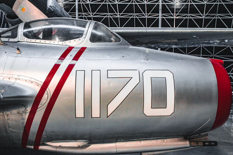 a close up of the nose of an airplane