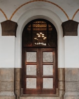 An elegant automatic door design for luxury homes.