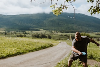 A vibrant disc golf course with players enjoying the game.