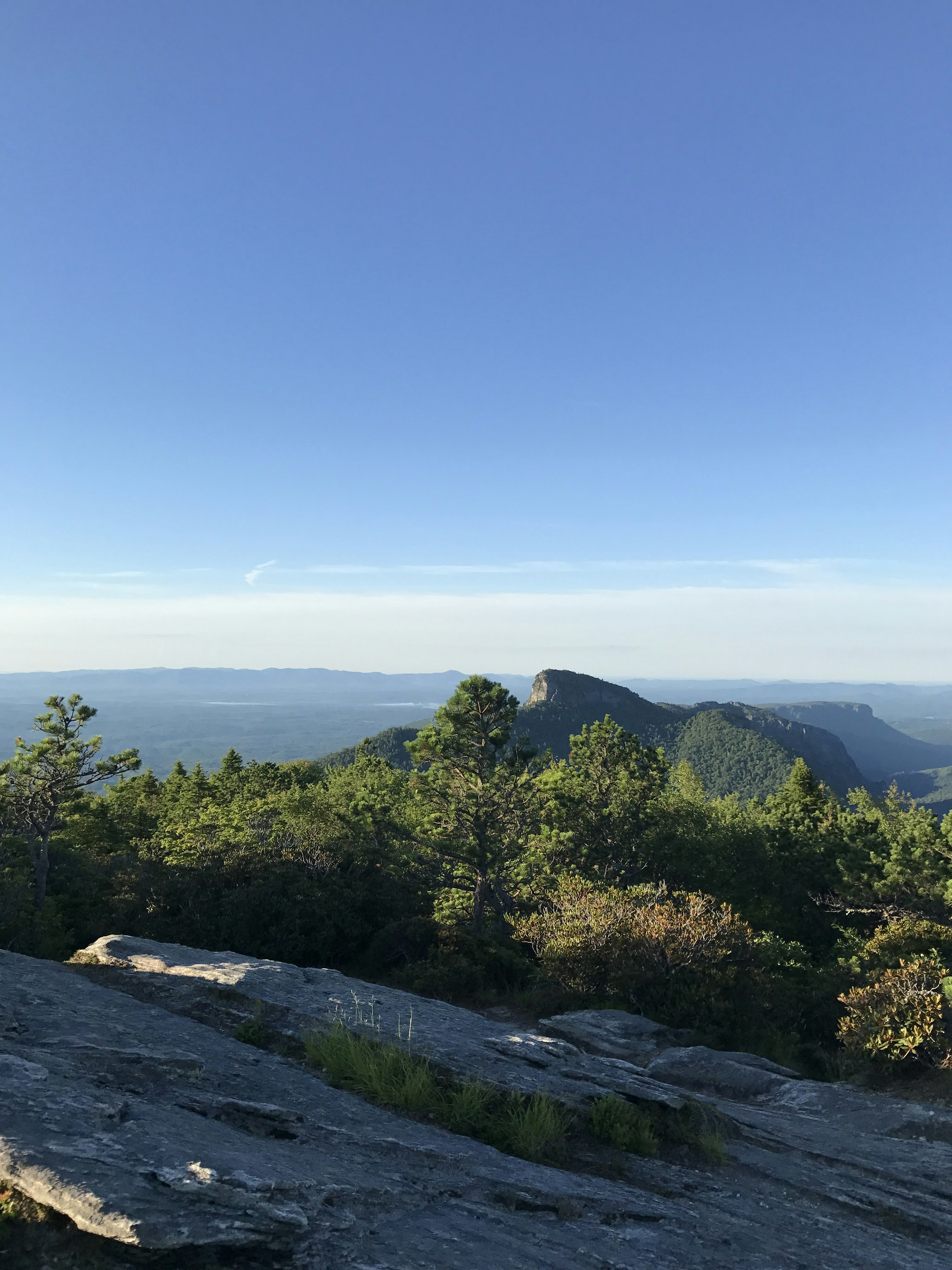the view from the top of a mountain